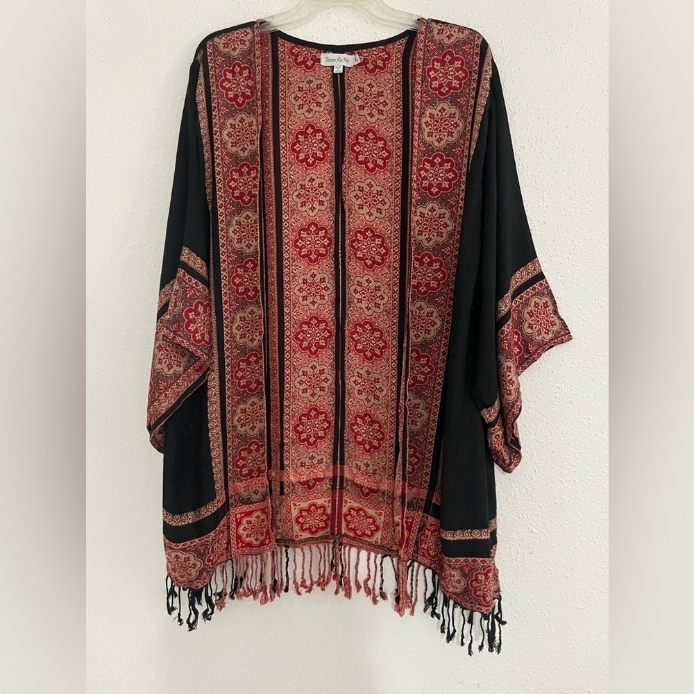 Time For Me Boho Kimono Tunic Size M/L